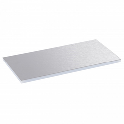 Stainless Steel Plate for Plastic Lid & Trim for 8/12 Module Floor Boxes 2x4M