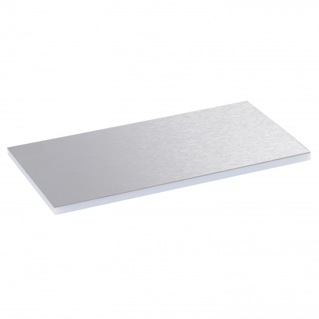 Stainless Steel Plate for Plastic Lid & Trim for 8/12 Module Floor Boxes 2x4M