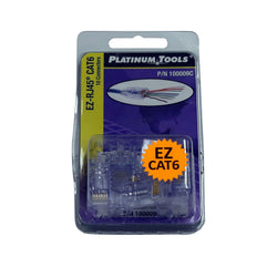 CDL Platinum Tools Plug Cat6 RJ45 Solid or Stranded Cable Easy Install 10pc