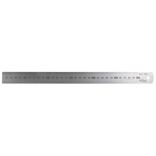 Trucut Sheffield Sterling 150mm Blank Back Metric S/S Ruler