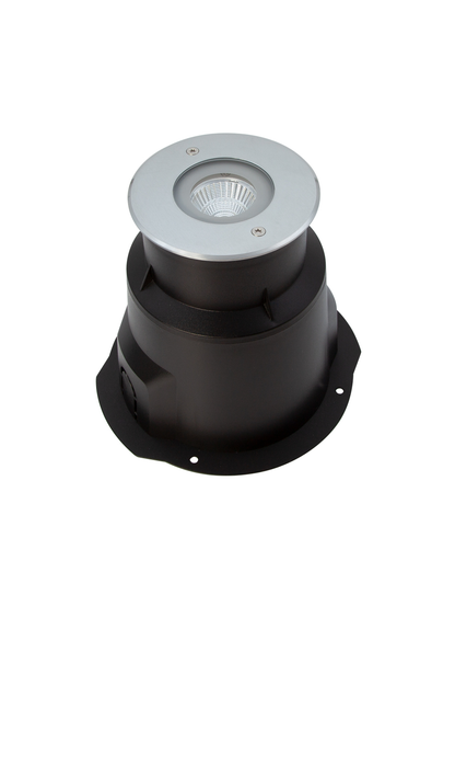 Halycon Exterior LED Inground Round Uplight 40deg IP67 6.5W 24V DC CV 3K-Stainless Steel V2