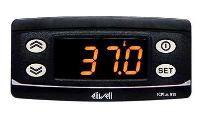 EliWell 2 Output Digital Panel Mount On/Off Temperature Controller, 74 x 32mm ICP22JI450000