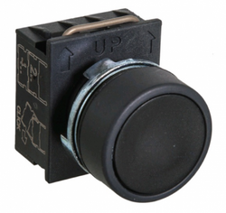 Ghisalba 22mm IP66 Flush Pushbutton Latching Black