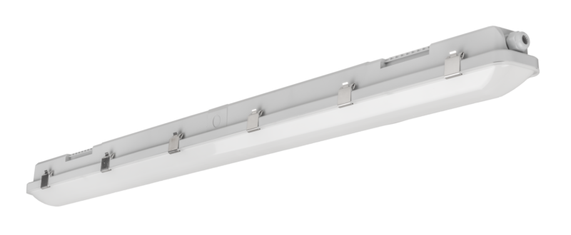 Evolve Trident Led IP65 Batten 1500mm 50W 120Lm/w 4000K Cri&gt;80 Finish: Grey (5 Year Product Warranty)