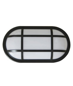 CLA LED Bulkhead 20W 3000K Oval IP65 Black