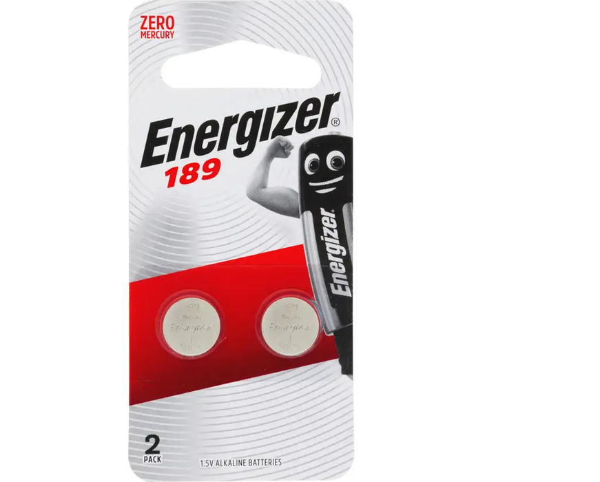 Energizer E303806700 Battery 1.5V Button Alkaline 11.6 x 3mm 2 Pack