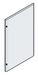 Abb 1SL0234A00 Gemini Single Opaque Door Size 4