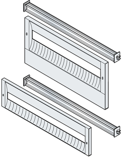 Abb Gemini Panel With Holes H150 and DIN Size 2-3