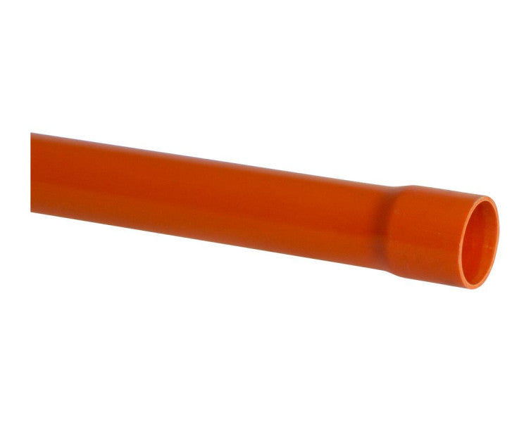 Pipemakers 150mm 6M UPVC Orange Cable Duct to AS/NZS 2053