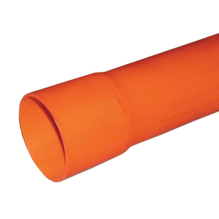 Pipemakers 40mm 6M UPVC Orange Cable Duct to AS/NZS 2053