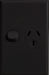 Vynco Home SWITCHGEAR P/POINT VERT SINGLE BLACK