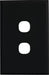 Vynco Home SWITCHGEAR SWITCH 2G PLATE ONLY BLACK