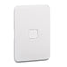 Iconic Skin Switch 1G Rocker VW Solid White Edge