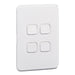 Iconic Skin Switch 4G Rocker VW Solid White Edge