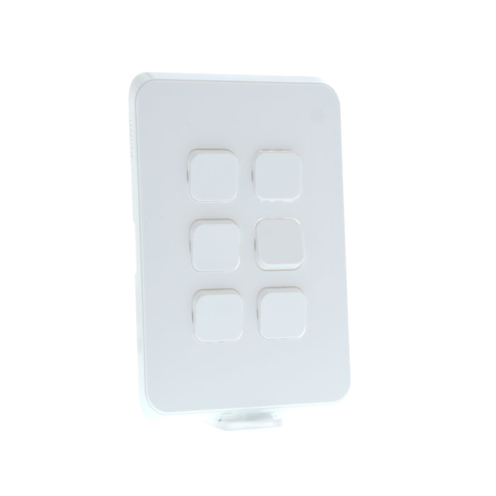 Iconic Skin Switch 6G Rocker VW Solid White Edge