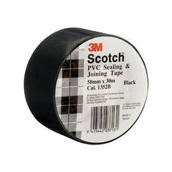 3M SCOTCH PVC 30m x50mm PVC Sealing Joining Tape Black