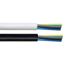 Firstflex 2.5mm 3core PVC flex 90deg BK