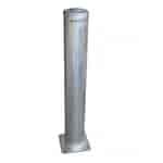 Vanguard Surface Mount Bollard 115 x 1100mm Galv/Yellow Supplied with 4 x M12x100mm Bolts