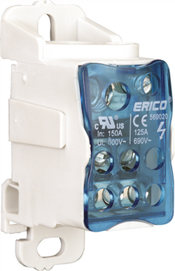 Erico ACTIVE LINK 125A IN 1 x 10-35mm OUT 1 x 6-16mm & 6 x2.5-16mm