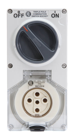 Pdl Switch socket 5 pin 16A