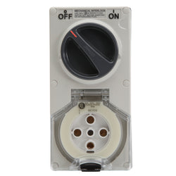 Pdl Switch socket 5 pin 32A