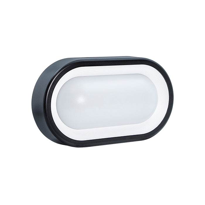 Halcyon LED EXT BULKHEAD 8.5W Pri:240V WW-BLACK