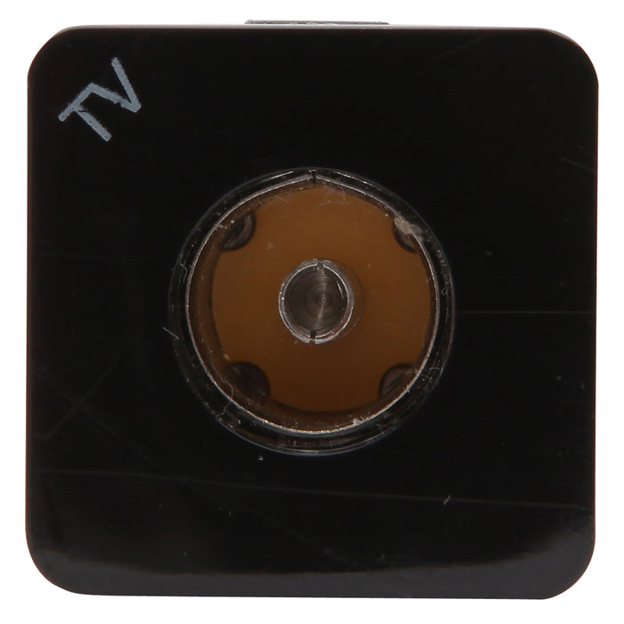 Pdl Coaxial TV socket 75ohm Black