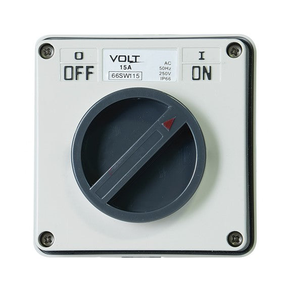 Volt  15 Amp Switch 1 Pole IP56