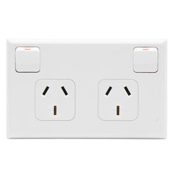 Pdl Double Outlet 10A H White PDL695WH