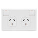 Pdl Double Outlet 10A H White PDL695WH