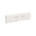 Pdl Double outlet arch 10A H White PDL699WH