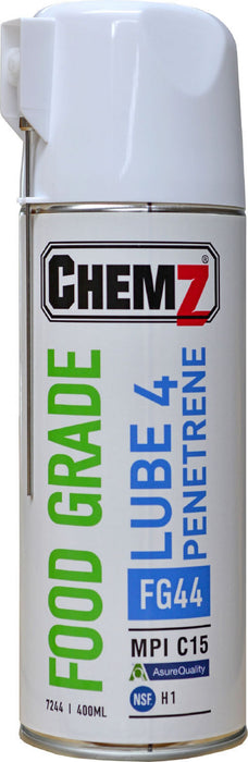 Chemz FG44 Lube 4 Penetrene Food Grade Cleans / Penetrates and Lub