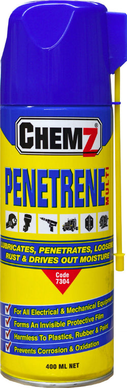 Chemz Multi Penetrene Cleans / Penetrates and Lubricates. For Elec