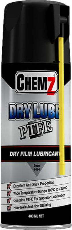 Chemz Dry Lube PFTE Dry Film Lubricant Excellent For Use In Wood W