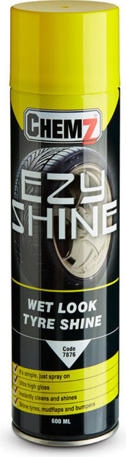 Chemz Ezy Shine No Brushing Or Wiping / Gives Tyres An Instant Lon