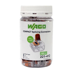 EngComp Wago Jar (100) 2-Way 4mm