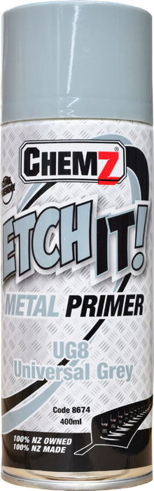 Chemz Etch-It Primer Grey Sandpaper Grey Etching Primer For Bare M