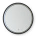 Newtech Mirror with LED Black Frame & Demister 800mm Round