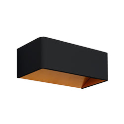 EUROTECH ORTHODOX - 200MM WALL LIGHT BLACK & GOLD  230V LED 8W