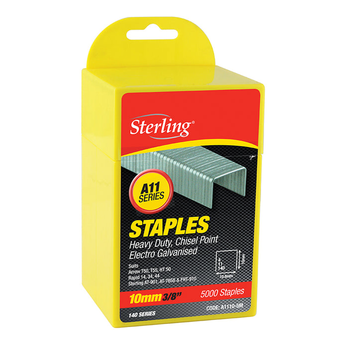 Trucut Sterling 140 Series Plastic Box Staples 10mm x 5000