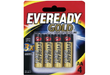 Eveready E000034400 Battery 1.5V AA Size Alkaline Gold 4 Pack