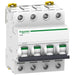 Schneider Miniature circuit-breaker, Acti9 iC60L, 4P, 4 A, Z curve, 15000 A (IEC 60898-1), 100 kA (IEC 60947-2)