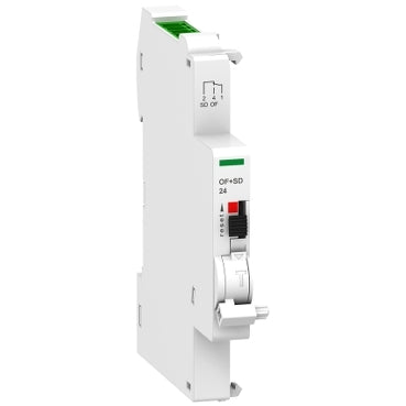 Schneider Acti9 - low level auxiliary contact OF+SD - for C60, C120, C60H-DC, DPN, ID