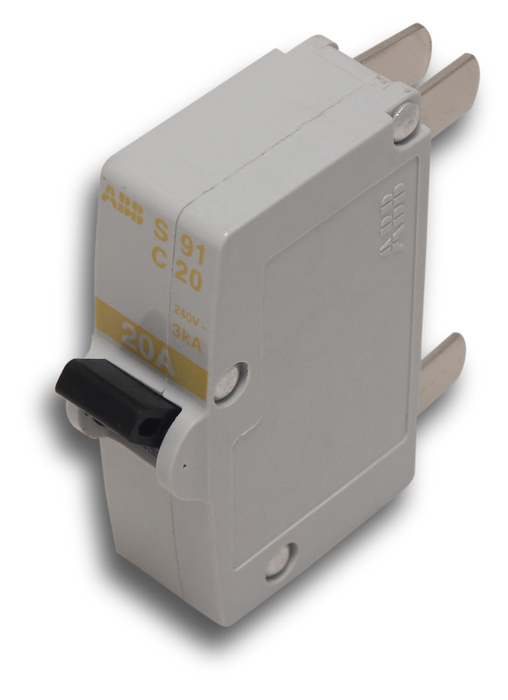 ABB MCB Base Mount 20A (plug in)