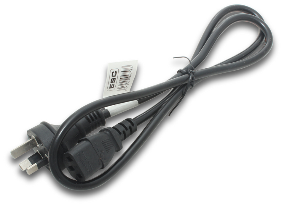 Elecsupp Cord set comp din 900mm Black