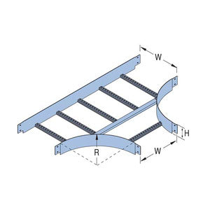 Unistrut 2099016 NEMA 12 Aluminium Cable Ladder 90deg Horizontal Tee AL12-HT-150