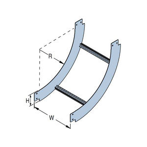 Unistrut 2095260 NEMA 12 Aluminium Cable Ladder Internal Riser AL12-IR-150