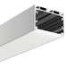 PROLUX LIGHT CHANNEL 2.5M SURFACE C/W DIFFUSER BLACK 2500X50X35