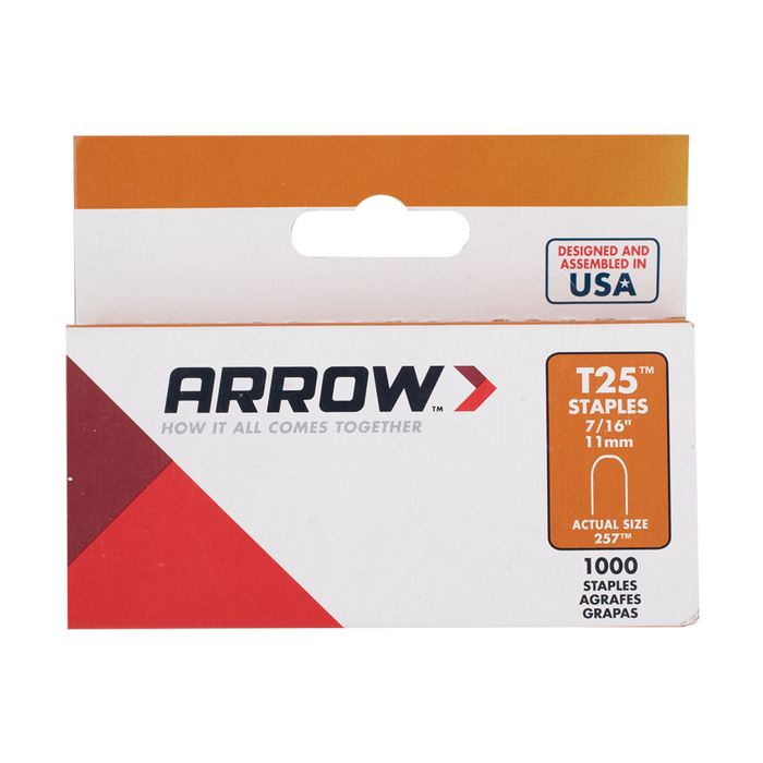 Arrow Staples 12mm T25 1000pc