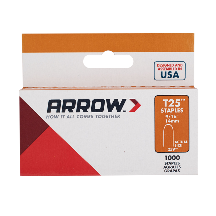 Arrow Staples 14mm T25 1000pc